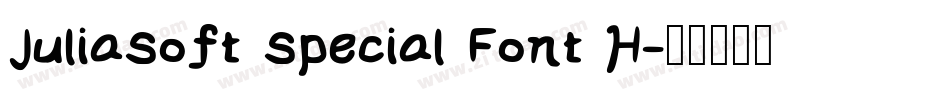 JuliaSoft Special Font H字体转换